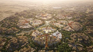 Expo 2030 Riyadh masterplan: aerial view